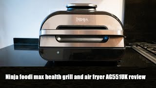 Ninja foodi max health grill and air fryer AG551UK review [upl. by Colton]