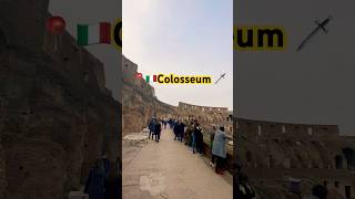 🇮🇹📍Inside Rome’s Colosseum  Gladiators Amphitheater  rome colosseum travelshorts viralvideo [upl. by Yattirb316]