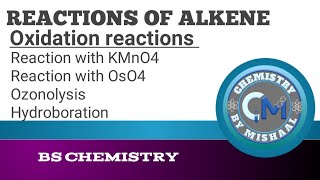 Oxidation reactions of alkene  Rex with KMnO4OsO4  Hydroboration Ozonolysis Organic Chemistry [upl. by Hadnama663]