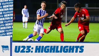 Torfestival im Derby Hertha BSC U23  Berliner AK 25  Highlights [upl. by Laerol]