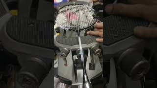 Badminton racket power stringing  Indra vlogAssam [upl. by Enitram]