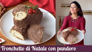 Tronchetto di Natale con pandoro [upl. by Enilhtak]