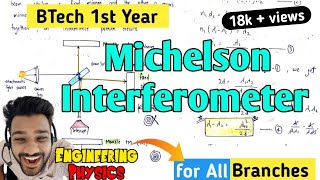 Michelson Interferometer Construction and Working  Engineering Physics  Lec5 [upl. by Daffy]