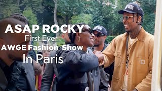 Asap Rocky First Ever AWGE Fashion Show In Paris [upl. by Aileda]