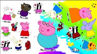 Peppa Pig Coloring For Kids Coloring Peppa Pig Baby Coloring [upl. by Almond]