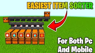 EASIEST Automatic Item Sorter In Minecraft 120 Tutorial [upl. by Auhesoj807]