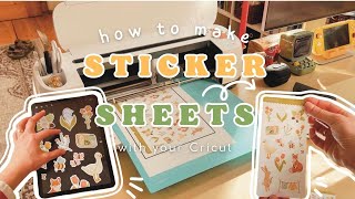 How To Make Sticker Sheets 🌟 With Cricut and Procreate  Kiss Cut Stickers Tutorial [upl. by Atwater238]