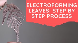 Electroforming Leaves Step By Step Process [upl. by Eisele]