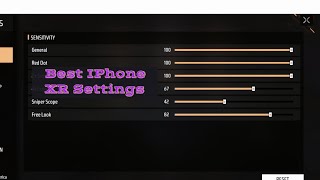 Best Settings For The IPhone XR On Freefire Works on iOS 1415156 Gamplay highlights [upl. by Biddick]