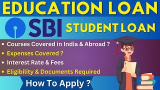 SBI Education Loan  SBI Student Loan  Documents Required for Education Loan in SBI [upl. by Ehtylb]