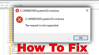 The Request Is Not Supported Error in Windows 1110 Solution [upl. by Odine940]