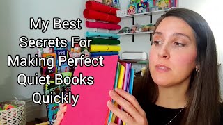 Making Sensory Busy Quiet Books How to Get Stiff Pages Design and my Best ShortCuts to Save Time [upl. by Nahshunn716]