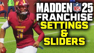 BEST Madden 25 Franchise Sliders for CPU vs CPU [upl. by Trebla27]