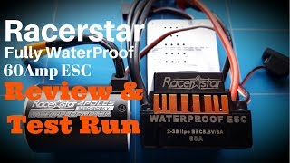 60Amp Racerstar Waterproof Brushless ESC Review and Test Run With 3650 Rc Motor [upl. by Adine]