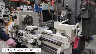 Running a LeBlond 15″ x 54″ Lathe 16644 [upl. by Thomsen]