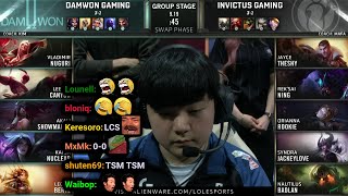 DWG vs IG  2019 Worlds Groups Day 8  Twitch VOD with Chat [upl. by Grimonia]