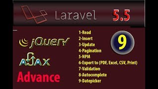 Laravel 55 advance datepicker jqueryui part 9 [upl. by Nima174]