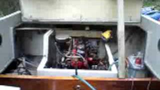 Volvo penta B20 Marine engine Cold start 15 years [upl. by Ayle187]