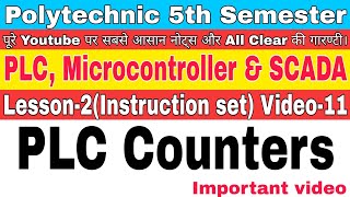 PLC counters  use  polytechnic 5th semester PLC plc polytechnic bteup [upl. by Eisned]