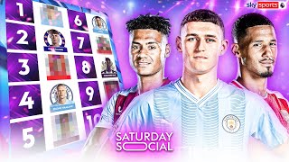 Ranking the 10 BEST players in the Premier League this season 🔥  Saturday Social [upl. by Esnahc713]