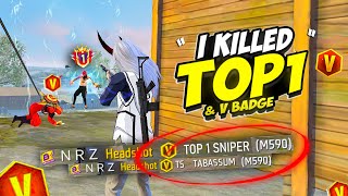 I Killed Top 1 Sniper amp V Badge Squad 😳  NRZ [upl. by Ecnahc549]