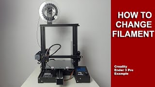 How To Change Filament on the Creality Ender 3 3D printer [upl. by Nileuqaj]