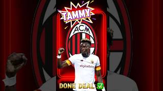 Tammy Abraham to Milan done ✅ Ac Milan transfer news ❤️🖤 shorts acmilan milan [upl. by Kearney195]