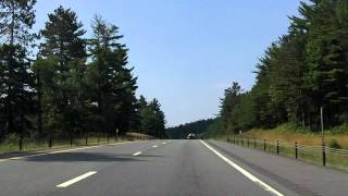 Adirondack Northway Interstate 87 Exits 30 to 29 southbound [upl. by Anicul]