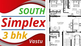 40x60 house plan l building plans l south facing l instyle homes l house design as per vastu l tamil [upl. by Nrobyalc]