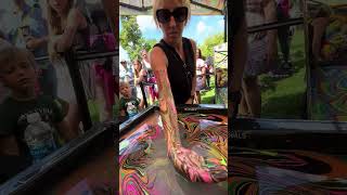 Body Marbling Paint Dip 53 by Black Light Visuals [upl. by Stutman]