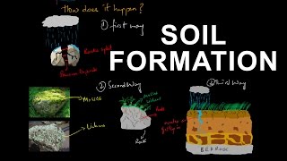 How soil is formed from rocks  Soil formation  Pedogenesis [upl. by Bronson]