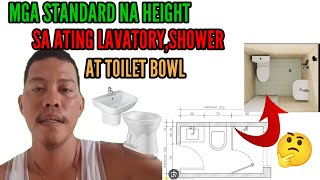 MGA STANDARD NA HEIGHT SA LABABOSHOWER AT TOILET BOWL [upl. by Vitus845]