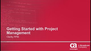 Clarity PPM  Getting Started with Project Management [upl. by Nyrol]