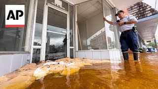 North Carolina residents wake up to flooded town after Tropical Storm Debby [upl. by Atinit]