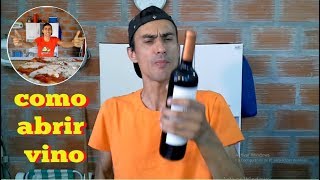 COMO ABRIR UNA BOTELLA DE VINO SIN SACACORCHO [upl. by Franek]