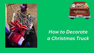 Learn how to Decorate a Christmas Truck Crafting with HWM Mama Sue and Bella How to [upl. by Burgwell]