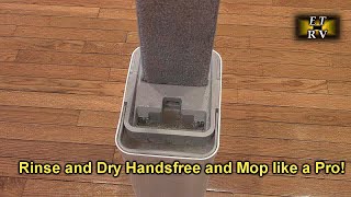 JOYMOOP Mop and Bucket with Unique Wringer and Bucket with 3 Microfiber mops Wet and Dry Use REVIEW [upl. by Ramirol]