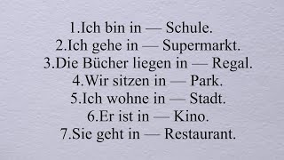 in dem in den in der an auf Dativ Akkusativ Deutsch leicht gemacht [upl. by Omik]