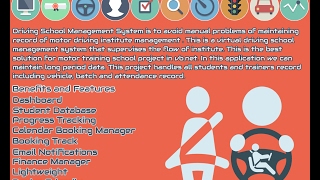 Driving School Management System By VBNET [upl. by Nylareg]