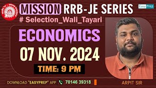 Economics  Mission RRB JE  RRB NTPC rrbje arpitsir rrbntpc polity [upl. by Havelock]