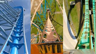 Every Roller Coaster at Six Flags Over Texas Front Seat POVs [upl. by Nagyam675]