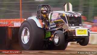 TractorTruck Pulls 2018 Monroe County Fair Pull NTPA [upl. by Ixela]