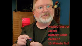 15 Minute Fix Heated Vest or Jacket Battery Cable Broken [upl. by Learsiy]