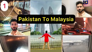 Karachi to kuala lampur 🇲🇾 flight ✈️ Pakistani is going to Malaysia good immigration [upl. by Oigroeg853]