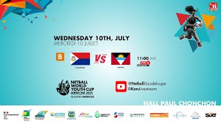 Netball World Youth Cup 2025 Qualifier  St Maarten VS Antigua amp Barbuda Wednesday July 10th [upl. by Yentrac439]