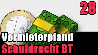 Das Vermieterpfandrecht §§ 562 ff BGB  Mietvertrag  Schuldrecht BT 28 [upl. by Elleina]