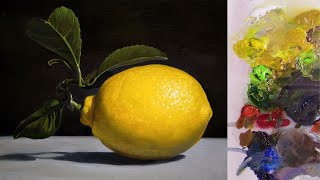 LEMON 041722  EASY ART OR PAINTING PROCESS  STILL LIFE  ACRYLIC PAINTING  FOR BEGINNERS 40 [upl. by Tully]