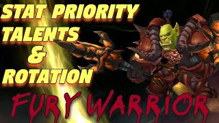 TBC Fury Warrior PvE QUICK Guide  Stat Priority Talents and Single Target Rotation [upl. by Cranford]