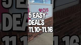 5 EASY CVS DEALS 11101116🛍🛒 [upl. by Destinee]