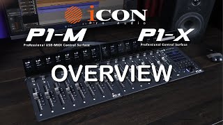 iCON Pro Audio P1 M DAW Controller amp P1 X DAW Control Expander Overview [upl. by Hege]